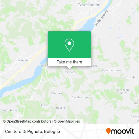Cimitero Di Pigneto map