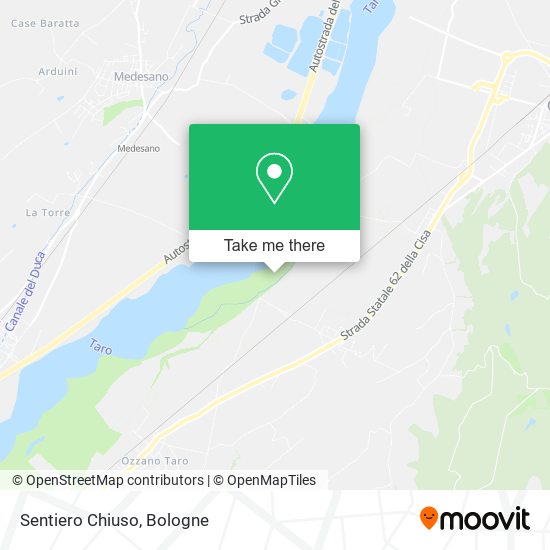 Sentiero Chiuso map