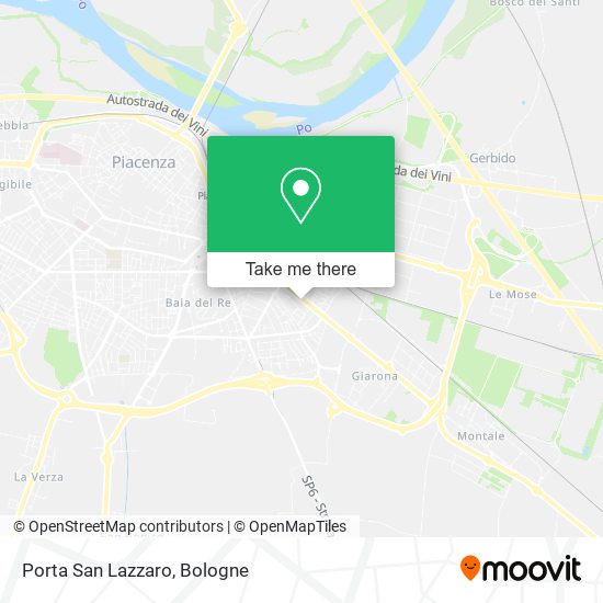 Porta San Lazzaro map