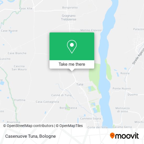 Casenuove Tuna map