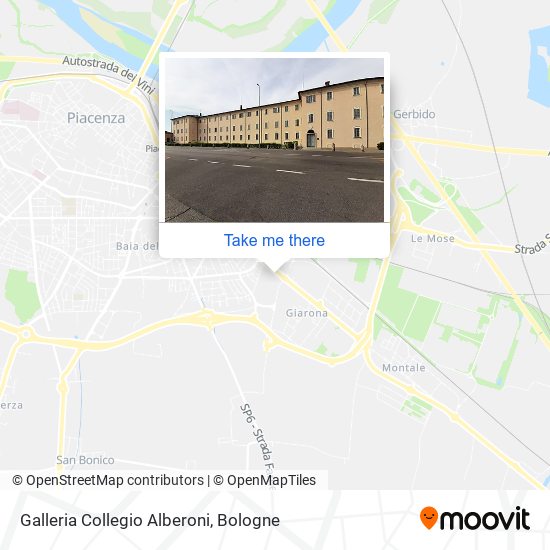 Galleria Collegio Alberoni map