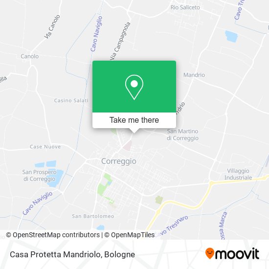 Casa Protetta Mandriolo map