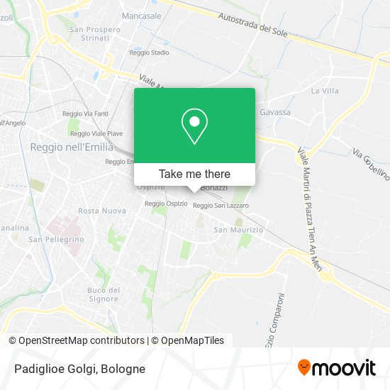 Padiglioe Golgi map