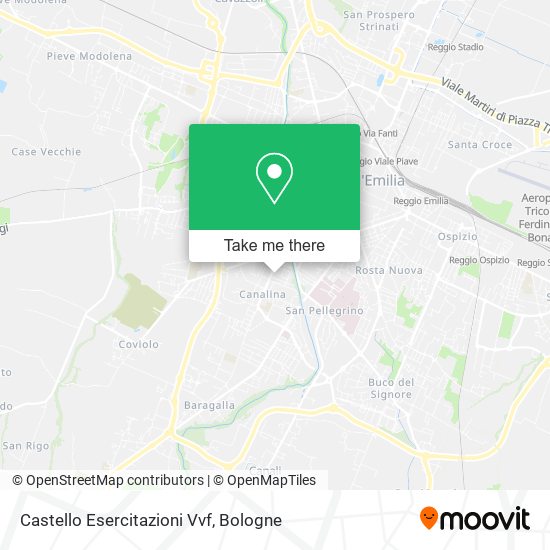 Castello Esercitazioni Vvf map