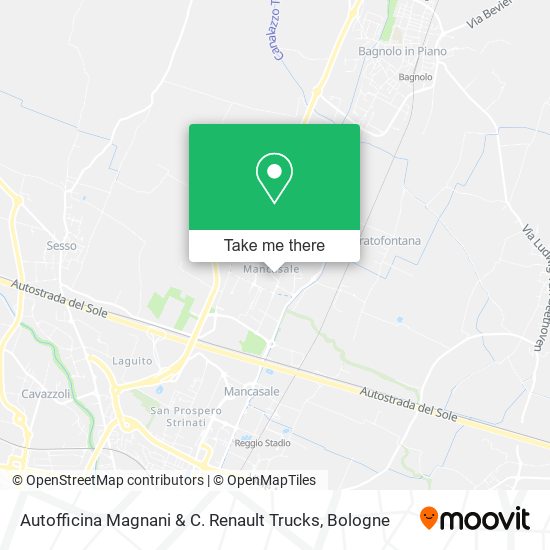 Autofficina Magnani & C. Renault Trucks map