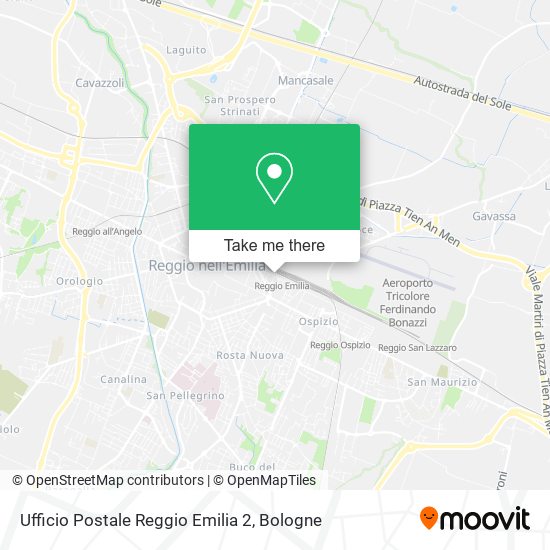Ufficio Postale Reggio Emilia 2 map