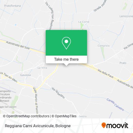 Reggiana Carni Avicunicule map