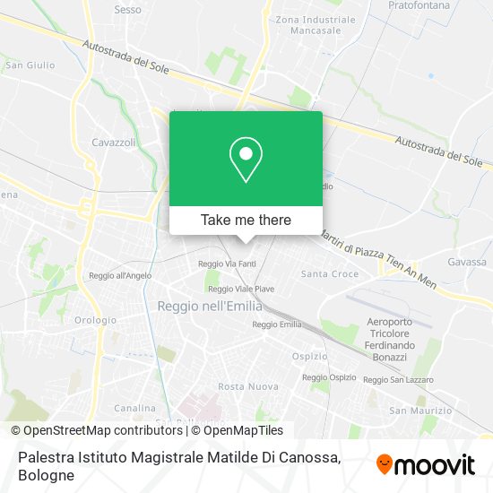 Palestra Istituto Magistrale Matilde Di Canossa map