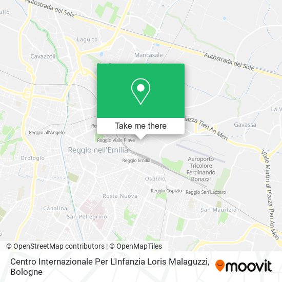 Centro Internazionale Per L'Infanzia Loris Malaguzzi map