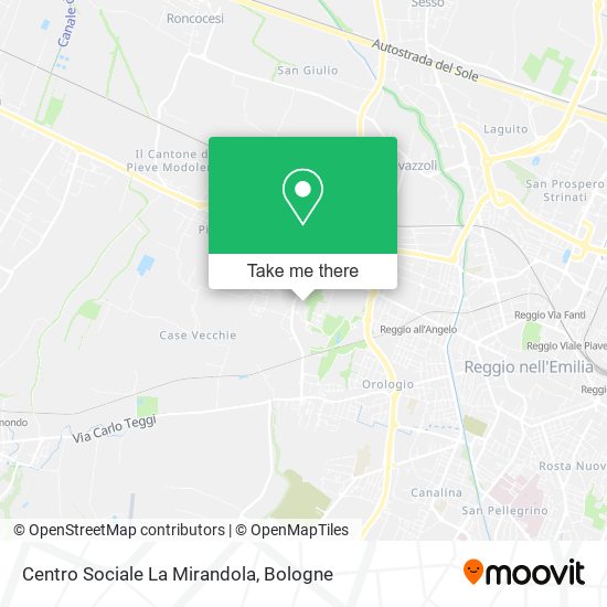 Centro Sociale La Mirandola map