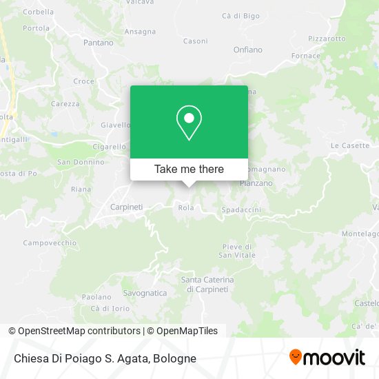 Chiesa Di Poiago S. Agata map