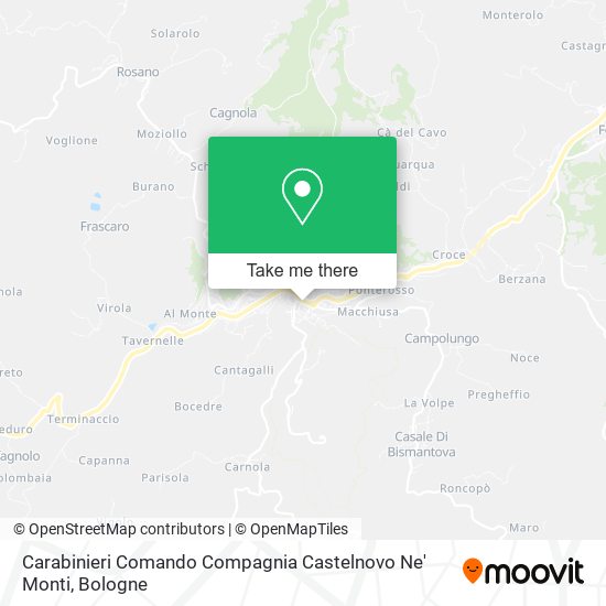 Carabinieri Comando Compagnia Castelnovo Ne' Monti map