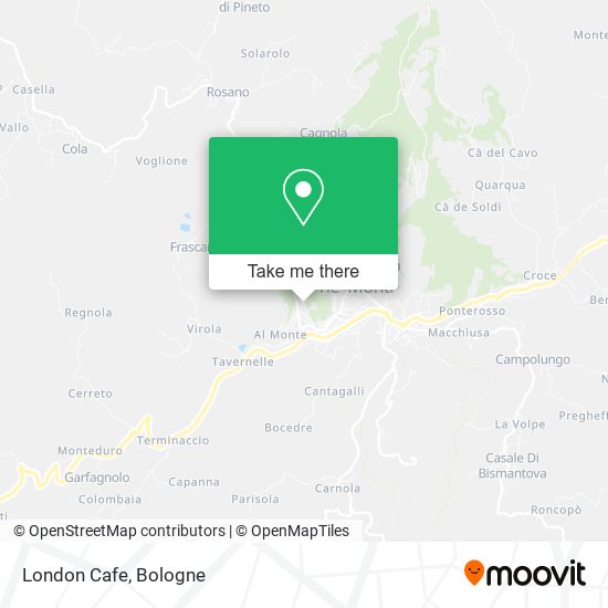 London Cafe map