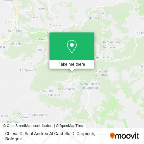 Chiesa Di Sant'Andrea Al Castello Di Carpineti map