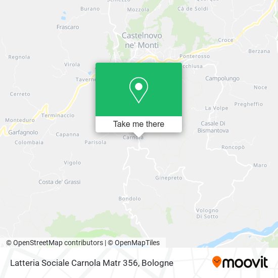 Latteria Sociale Carnola Matr 356 map