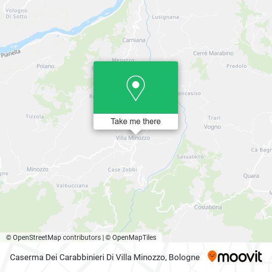 Caserma Dei Carabbinieri Di Villa Minozzo map