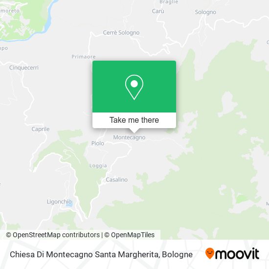 Chiesa Di Montecagno Santa Margherita map