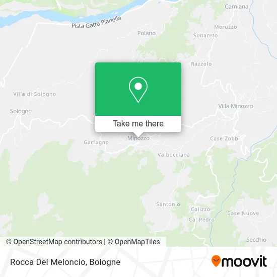 Rocca Del Meloncio map
