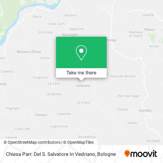 Chiesa Parr. Del S. Salvatore In Vedriano map