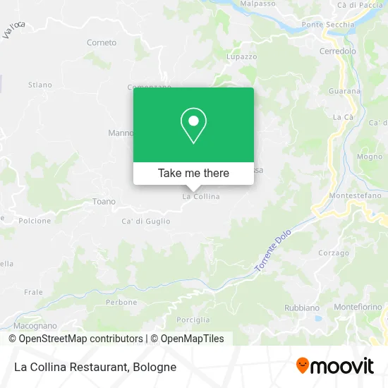 La Collina Restaurant map