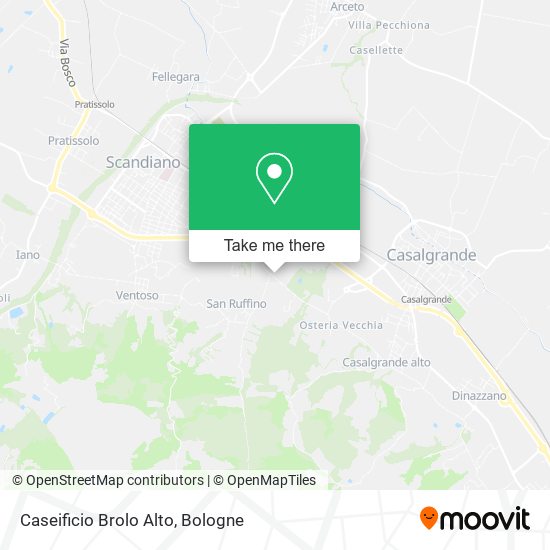 Caseificio Brolo Alto map