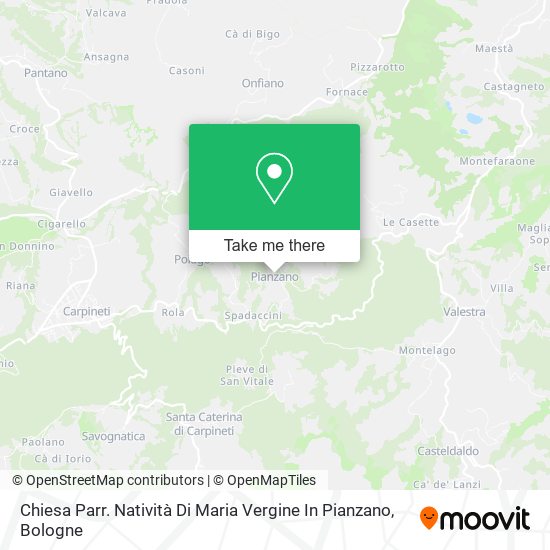 Chiesa Parr. Natività Di Maria Vergine In Pianzano map