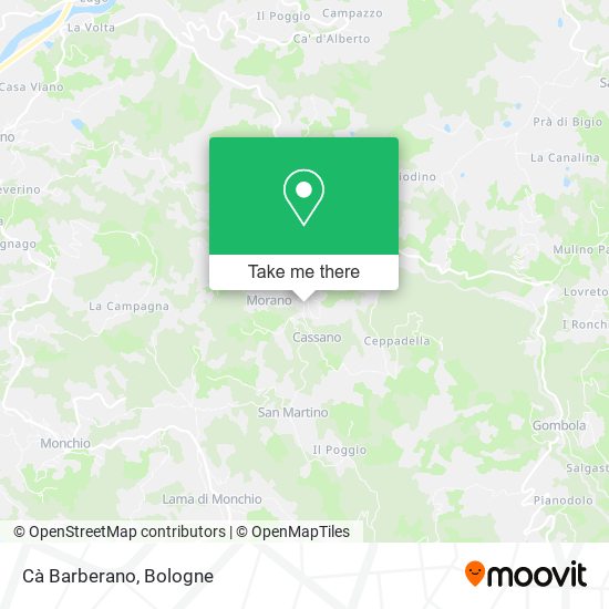 Cà Barberano map