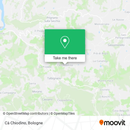 Cà Chiodino map