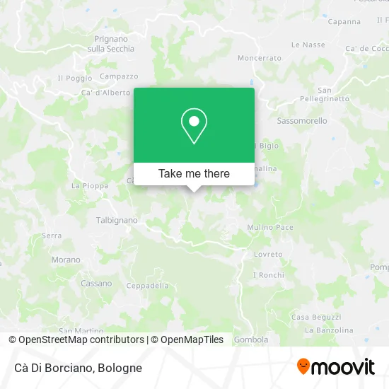 Cà Di Borciano map