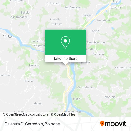 Palestra Di Cerredolo map