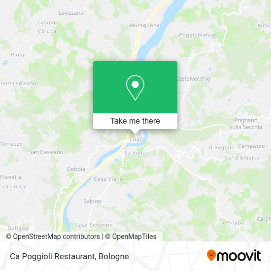 Ca Poggioli Restaurant map