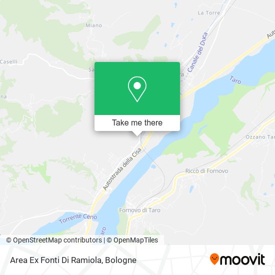 Area Ex Fonti Di Ramiola map