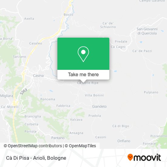 Cà Di Pisa - Arioli map