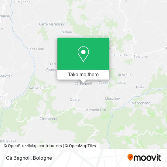 Cà Bagnoli map