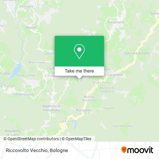 Riccovolto Vecchio map