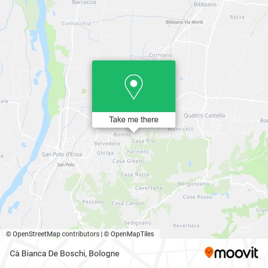 Cà Bianca De Boschi map