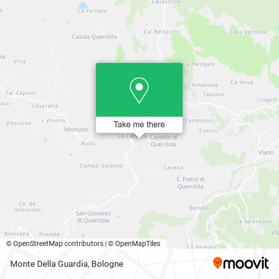 Monte Della Guardia map