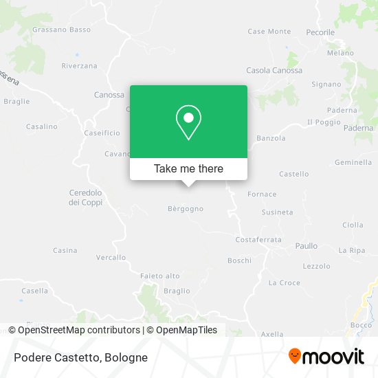 Podere Castetto map