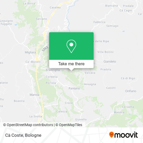 Cà Coste map