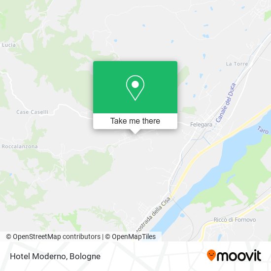 Hotel Moderno map