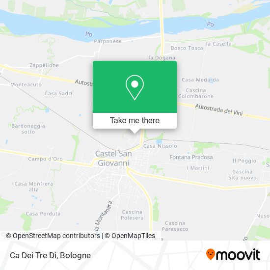 Ca Dei Tre Di map