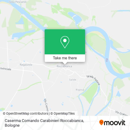 Caserma Comando Carabinieri Roccabianca map