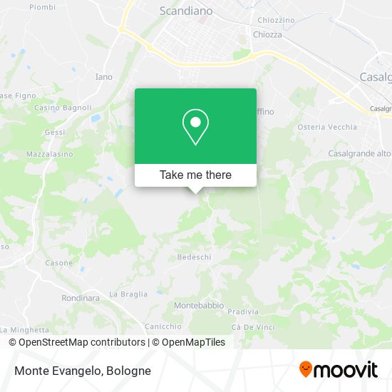 Monte Evangelo map