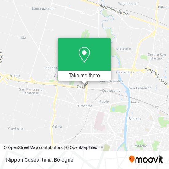 Nippon Gases Italia map