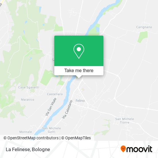 La Felinese map