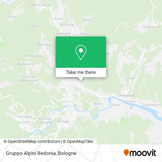 Gruppo Alpini Bedonia map