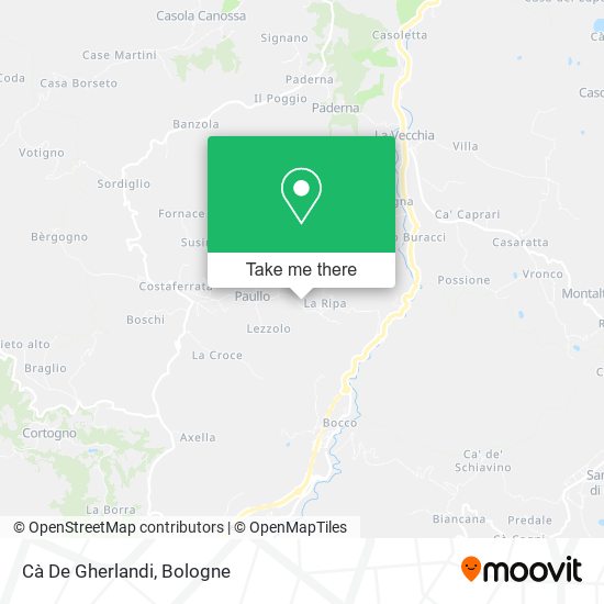 Cà De Gherlandi map