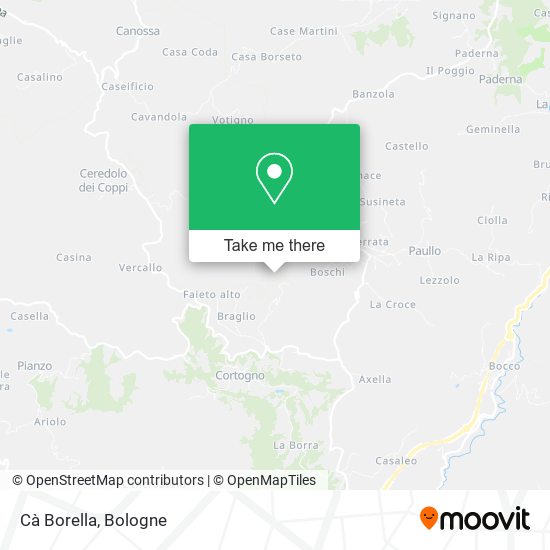 Cà Borella map