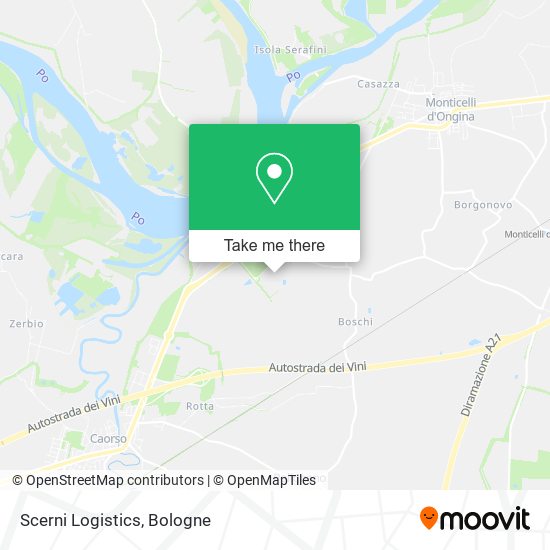 Scerni Logistics map