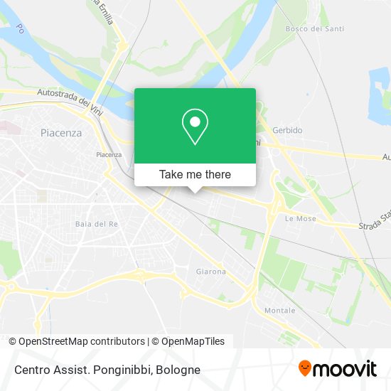 Centro Assist. Ponginibbi map